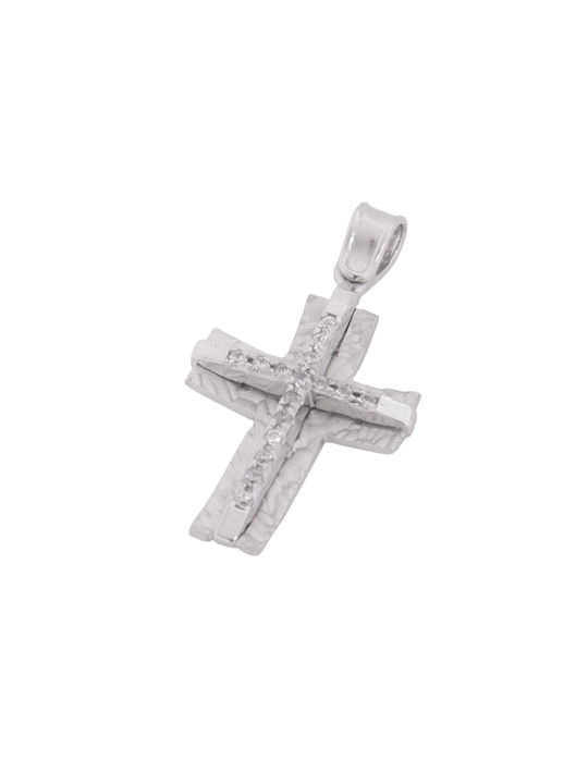 Women's White Gold Cross 14K