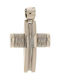 Q-Jewellery Men's White Gold Cross 18K