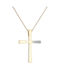 Gold Kreuz 14K mit Kette