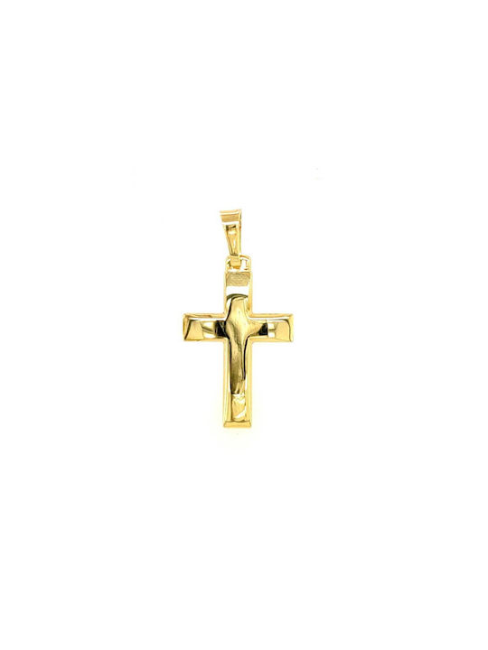 Herren Gold Kreuz 14K