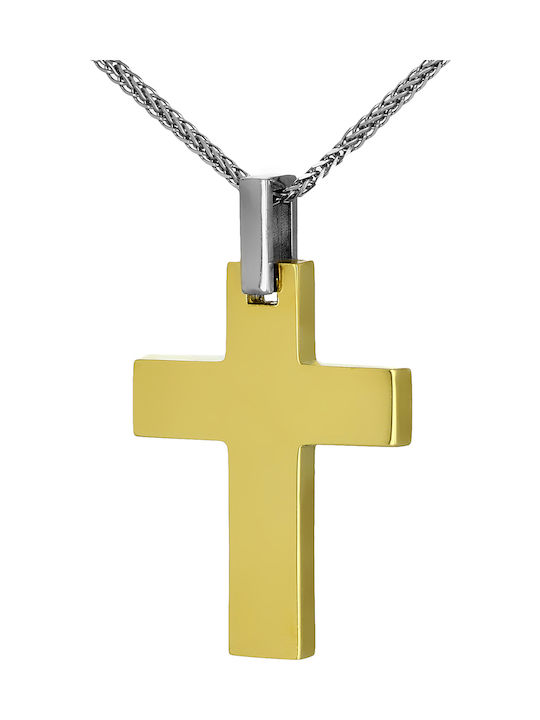 Herren Gold Kreuz 14K