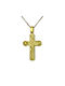 Herren Gold Kreuz 14K