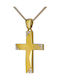 Damen Gold Kreuz 14K