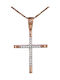 Women's Rose Gold Cross 14K