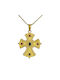 Women's Gold Byzantine Cross 18K