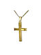 Herren Gold Kreuz 14K