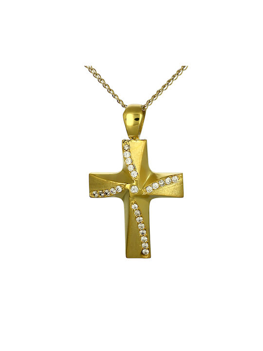 Femeiesc Aur Cruce 14K