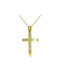 Damen Gold Kreuz 9K mit Kette