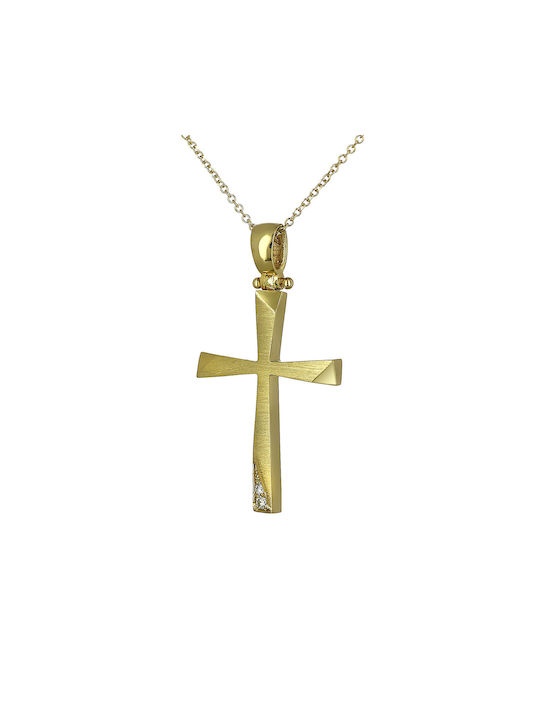 Femeiesc Aur Cruce 14K