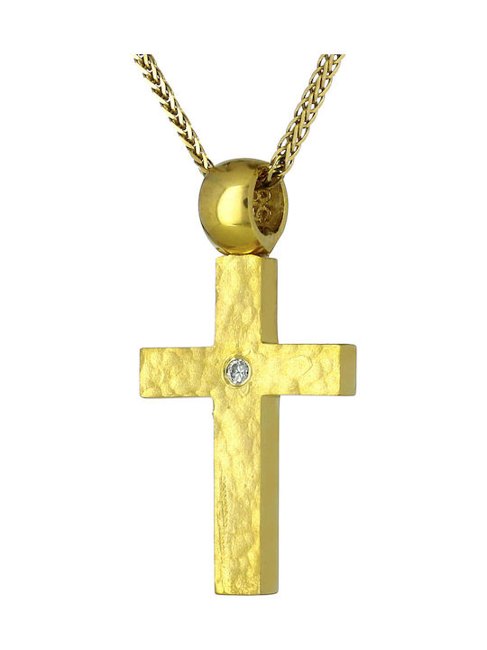 Femeiesc Aur Cruce 14K