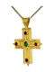 Damen Gold Byzantinisch Kreuz 18K