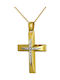 Femeiesc Aur Cruce 14K