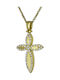 Damen Gold Kreuz 14K