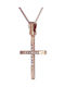 Women's Rose Gold Cross 14K