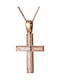 Femeiesc Aur Roz Cruce 14K