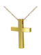 Herren Gold Kreuz 14K