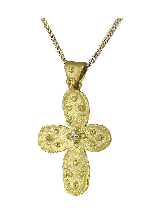 Damen Gold Kreuz 14K