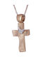 Women's Rose Gold Cross 18K