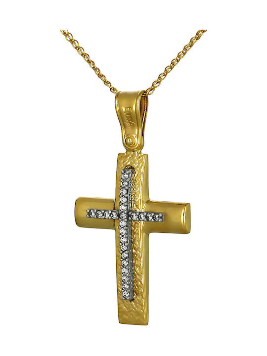 Femeiesc Aur Cruce 14K