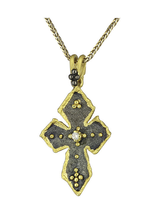 Women's Gold Byzantine Cross 14K