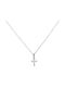 Women's White Gold Cross 14K