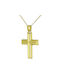 Herren Gold Kreuz 14K