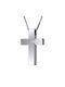 Men's White Gold Cross 14K