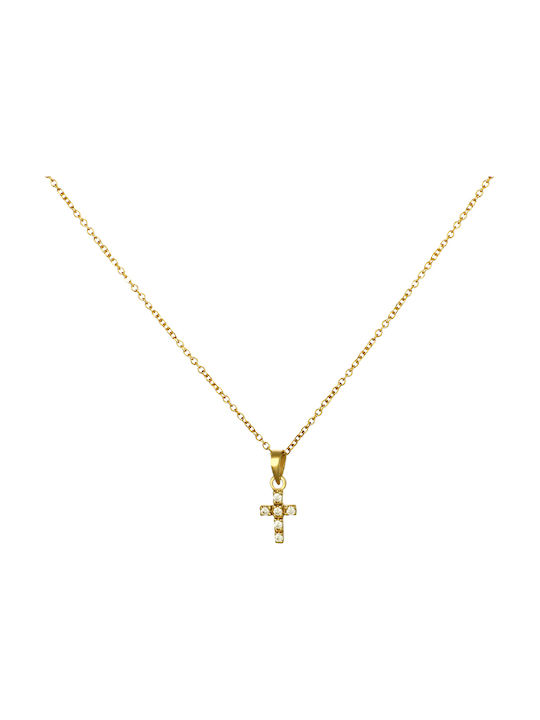 Femeiesc Aur Cruce 14K