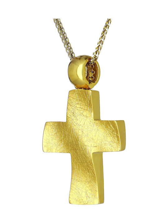 Herren Gold Kreuz 14K