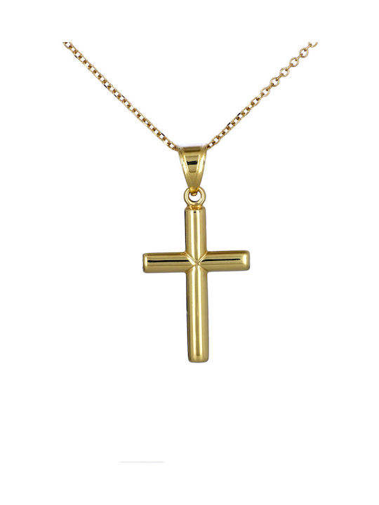 Herren Gold Kreuz 14K