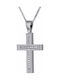 Women's White Gold Cross 14K