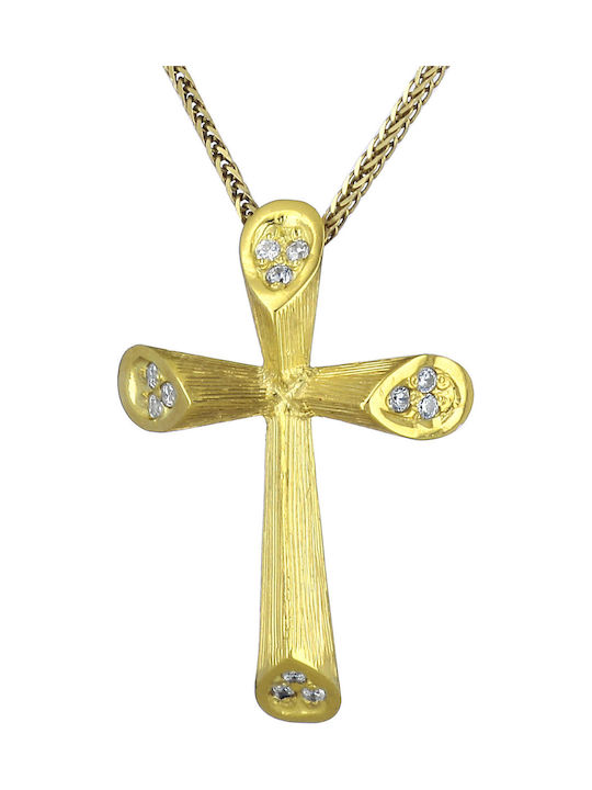 Femeiesc Aur Cruce 14K