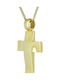 Herren Gold Kreuz 14K