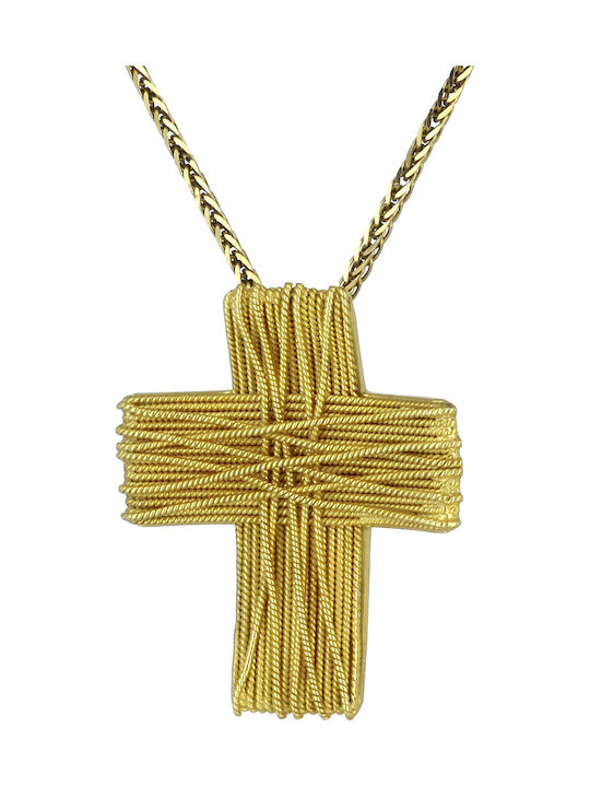 Herren Gold Kreuz 14K