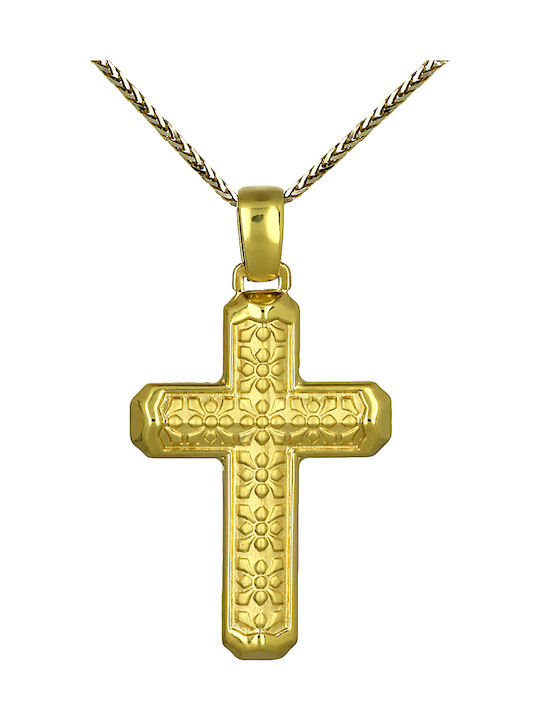 Herren Gold Kreuz 14K