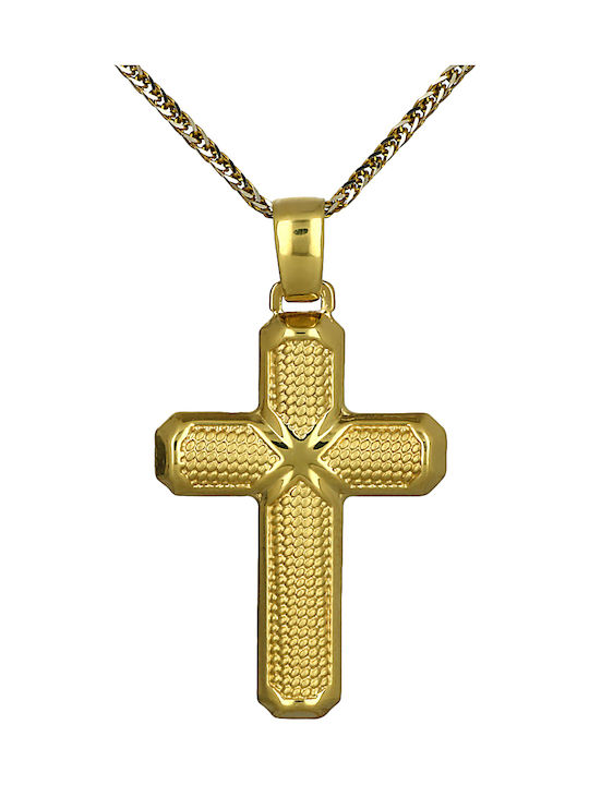 Herren Gold Kreuz 14K