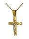 Men's Gold Cross 14K with the Crucified