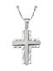 Herren Kreuz aus Silber mit Kette