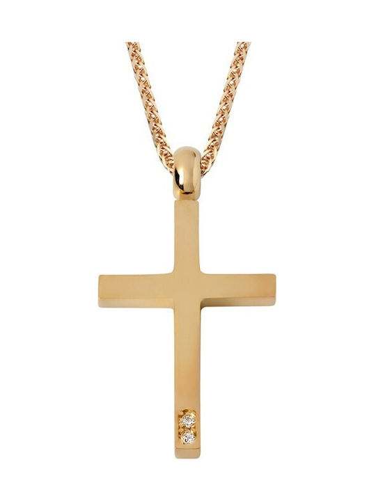 Women's Gold Cross 14K with Chain