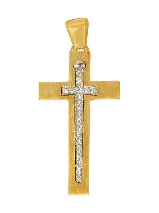 Abadianakis Women's Gold Cross 14K