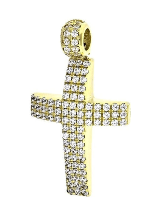 Damen Gold Kreuz 14K