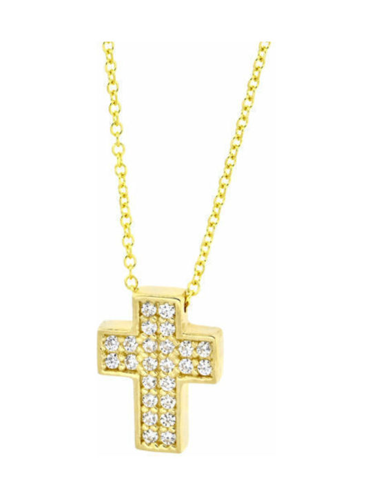 Women's Gold Cross 14K with Chain