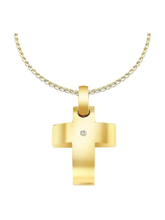 Femeiesc Aur Cruce 14K