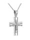 Women's White Gold Cross 14K