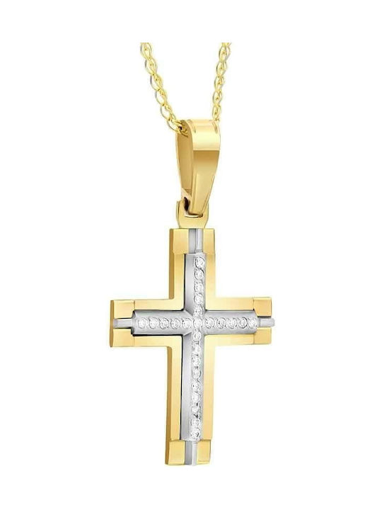 Femeiesc Aur Cruce 14K