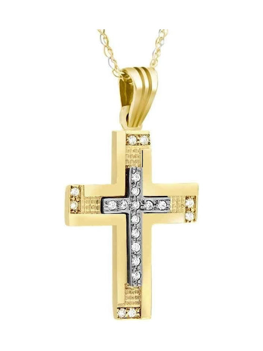 Femeiesc Aur Cruce 14K