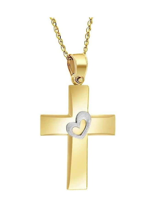 Femeiesc Aur Cruce 14K