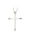 Women's White Gold Cross 18K with Chain