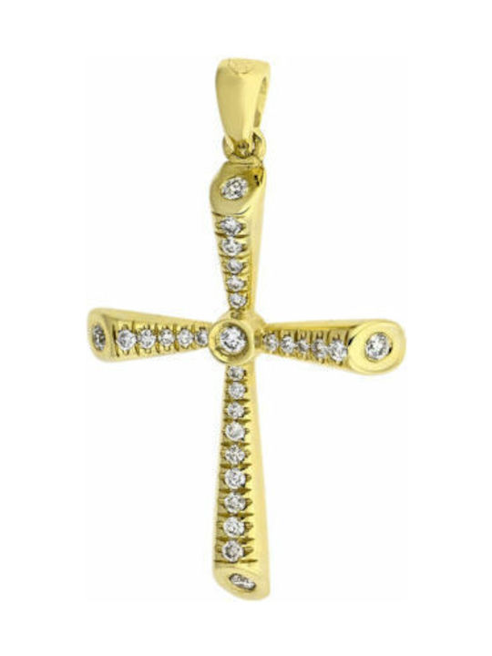 Femeiesc Aur Cruce 18K