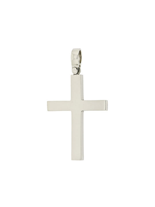 White Gold Cross 14K